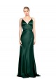Stretch Satin High Neck V-Back Sheath Hunter Formal Evening Gown / Prom Dress / Bridesmaid Dress Manchester