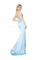 Stretch Satin V-Neck Mermaid Light Sky Blue Formal Evening Gown / Prom Dress / Bridesmaid Dress Manchester