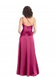 Stretch Satin One Shoulder Open Back A-Line Fuchsia Formal Evening Gown / Prom Dress / Bridesmaid Dress Manchester
