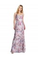 Stretch Satin & Floral Cowl Neck A-Line Formal Evening Gown / Bridesmaid Dress Manchester