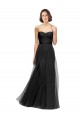 Tulle Sweetheart A-Line Black Bridesmaid Gown Manchester