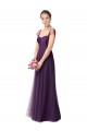 Tulle Sweetheart A-Line Plum Purple Bridesmaid Dress Manchester