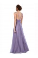 Tulle Spaghetti Straps V-Back A-Line Watermelon Bridesmaid Dress Manchester