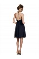 Tulle Halter Neck A-Line Black Bridesmaid Gown Manchester