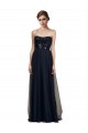 Tulle Strapless A-Line Black Bridesmaid Gown Manchester