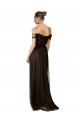 Tulle & Sequin Off the Shoulder A-Line Black Bridesmaid Dress Manchester
