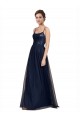 Tulle & Lace Spaghetti Straps A-Line Dark Navy Bridesmaid Dress Manchester