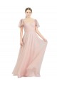 Tulle V-Neck A-Line Pink Formal Dress / Bridesmaid Dress Manchester