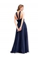 Tulle Halter Neck A-Line Navy Blue Bridesmaid Dress / Evening Dress Manchester