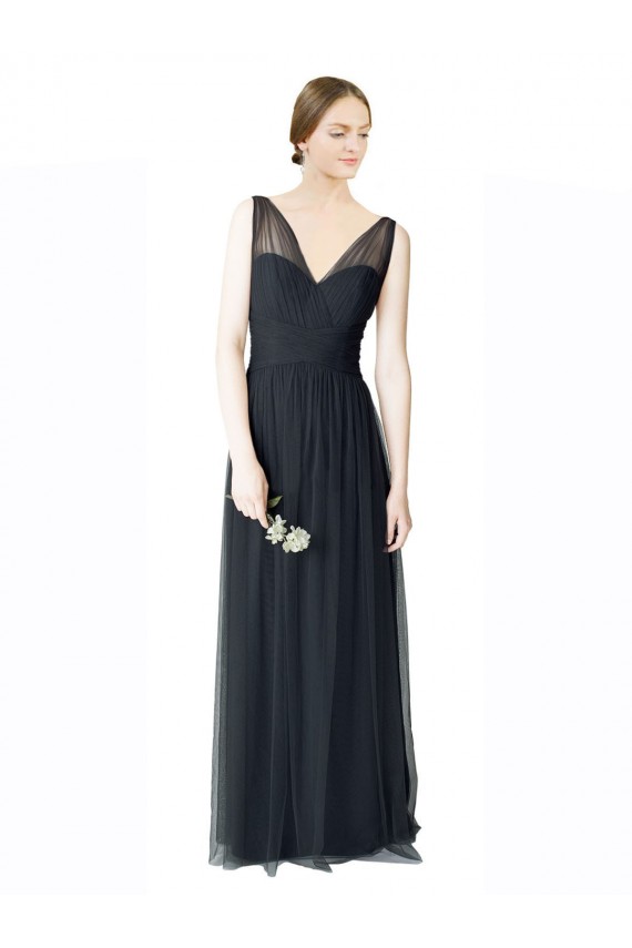 Tulle Sweetheart V-Back A-Line Pewter Formal Dress / Bridesmaid Dress Manchester