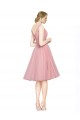 Tulle V-Neck A-Line Pink Bridesmaid Gown Manchester