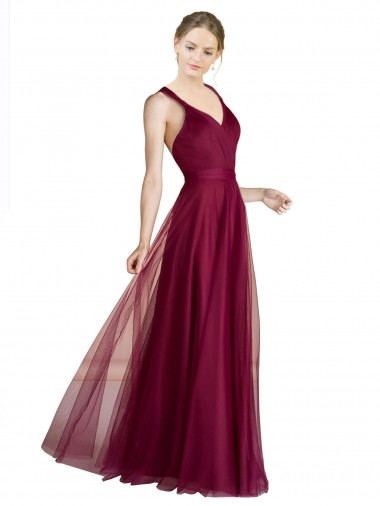 Tulle Sweetheart Open Back A-Line Bridesmaid Dress Manchester