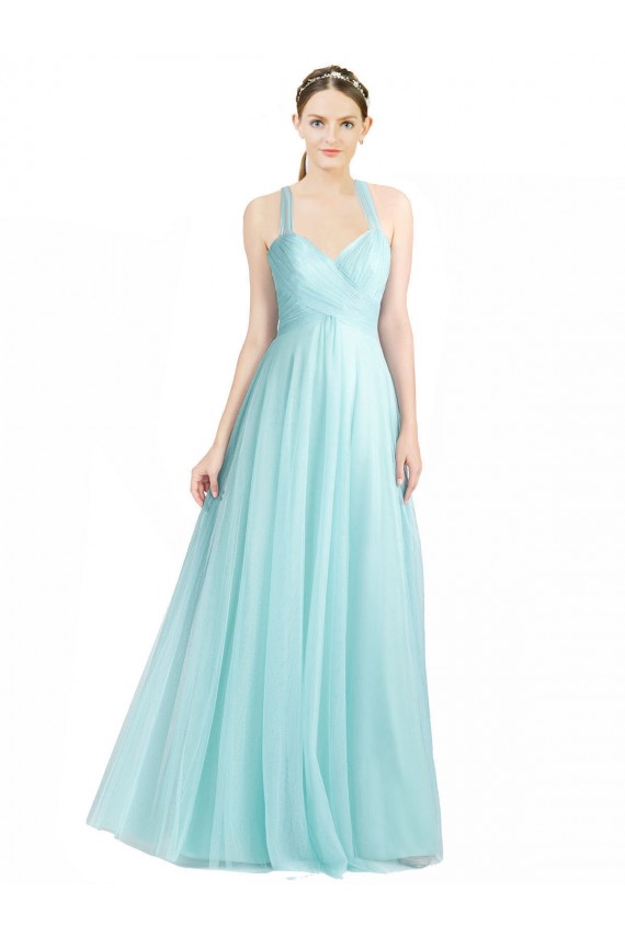 Tulle Sweetheart Low Back A-Line Mint Green Bridesmaid Dress Manchester