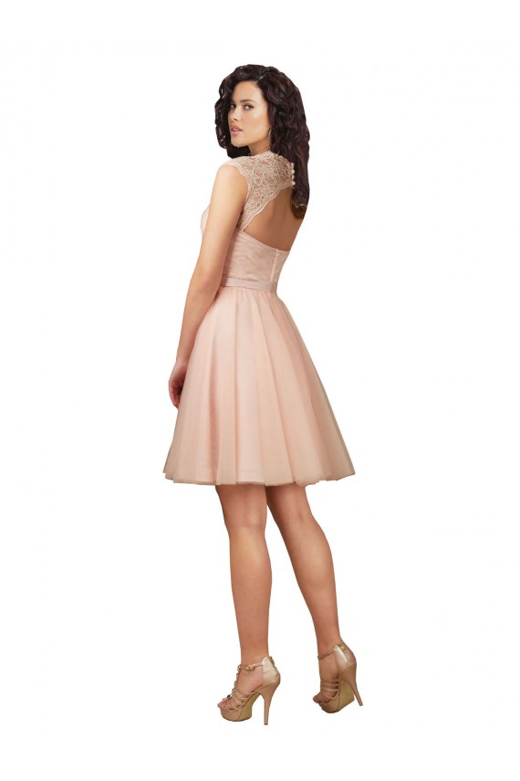 Tulle & Lace Sweetheart Keyhole Back A-Line Bridesmaid Dress Manchester