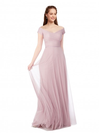 Tulle Off the Shoulder A-Line Bridesmaid Dress / Evening Dress Manchester