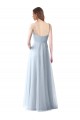 Soft Tulle V-Neck A-Line Light Sky Blue Bridesmaid Dress Manchester