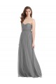 Tulle Sweetheart A-Line Slate Grey Bridesmaid Gown Manchester