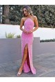 Velvet Sequin Halter Neck Sheath Prom Dress Manchester
