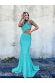 Velvet Sequin One Shoulder Mermaid Prom Dresses Manchester