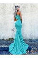 Velvet Sequin One Shoulder Mermaid Prom Dresses Manchester