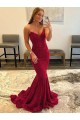 Velvet Sequin Sweetheart Sheath Burgundy Prom Dress Manchester