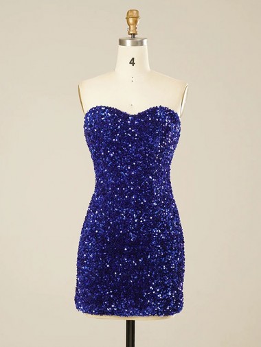 Velvet Sequin Sweetheart Sheath Prom Dress Manchester