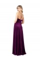 Stretch Velvet V-Neck Open Back A-Line Grape Formal Evening Gown / Prom Dress / Bridesmaid Dress Manchester