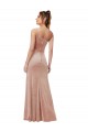 Stretch Velvet One Shoulder Sheath Pink Black Tie Evening Gown / Prom Dress / Bridesmaid Dress Manchester