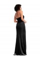 Stretch Velvet Halter Neck Low Back Mermaid Black Formal Evening Gown / Prom Dress / Bridesmaid Dress Manchester