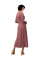 Stretch Velvet V-Neck A-Line Cinnamon Rose Black Tie Prom Dress / Bridesmaid Dress Manchester